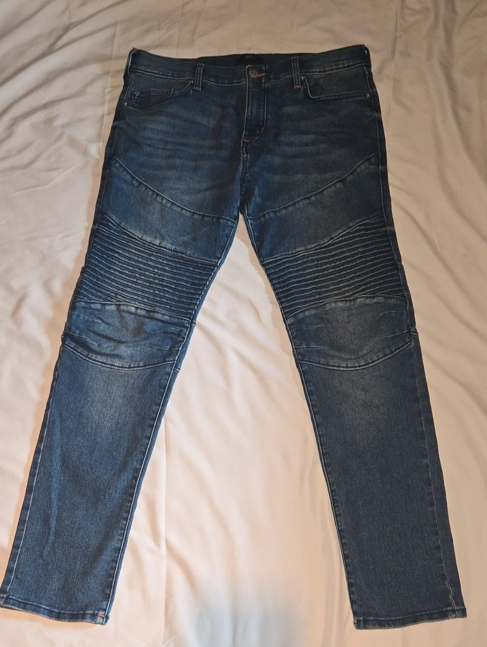 True Religion Dark Blue Skinny Biker Jeans